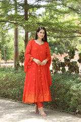 Elegant Georgette Multi-Embroidery Kurta Set