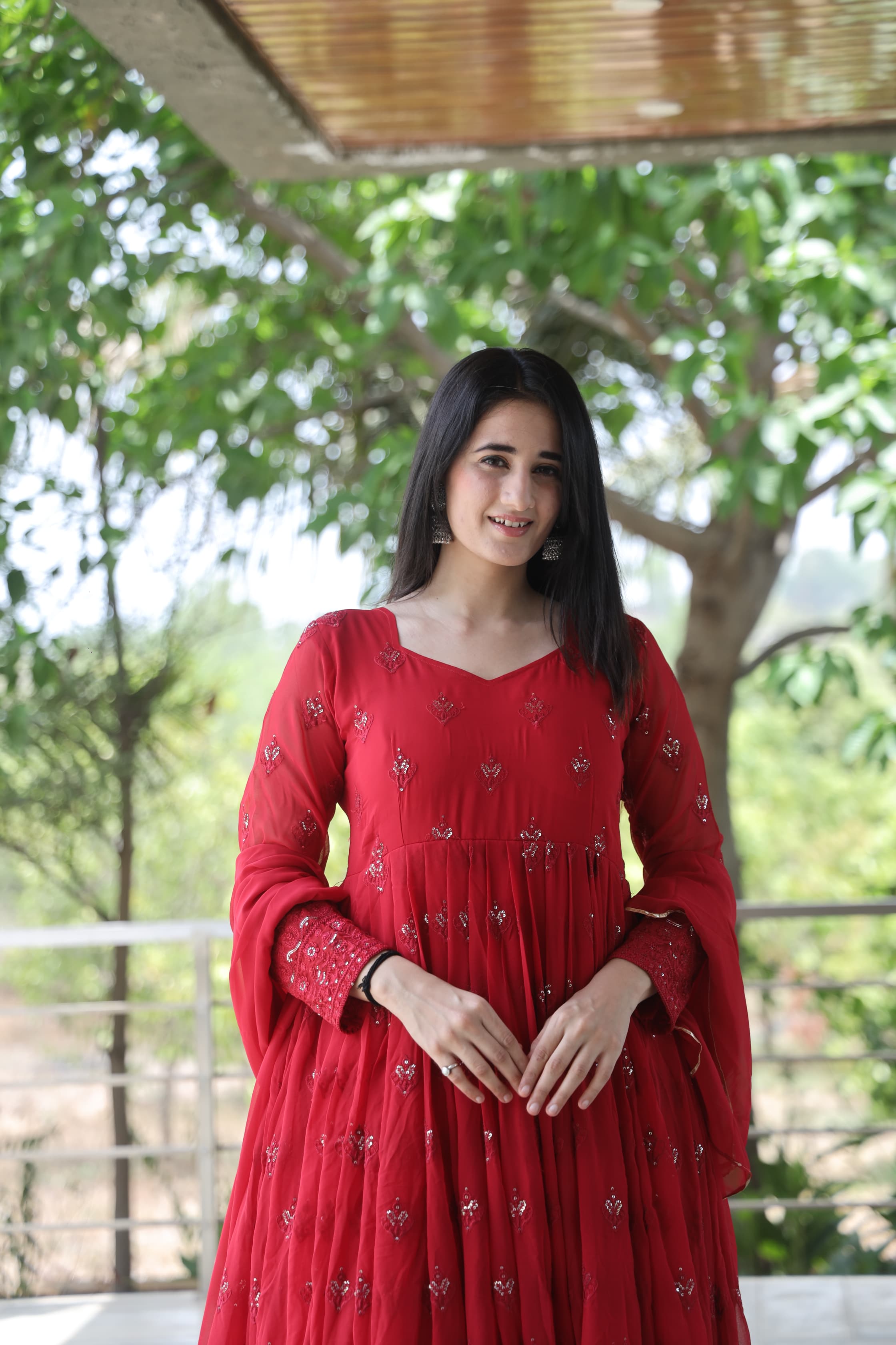 Elegant Georgette Embroidered Kurta Sets