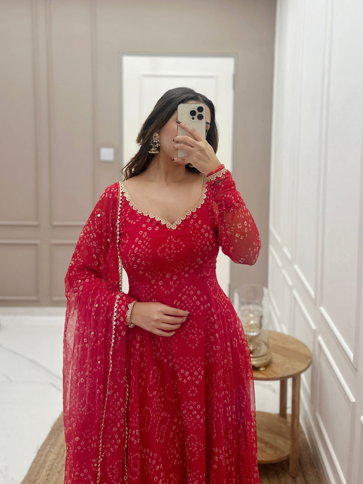 Elegant Pure Georgette Printed Anarkali Suit