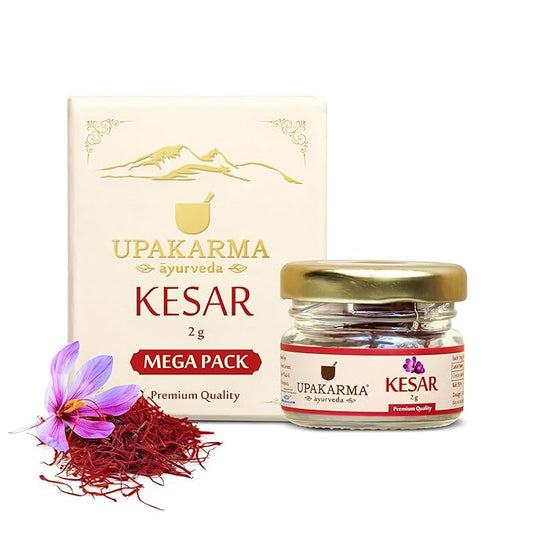 2 Gram- Pack of 1 UPAKARMA Original Kashmiri Kesar/Saffron I Handpicked Pure Finest Grade I