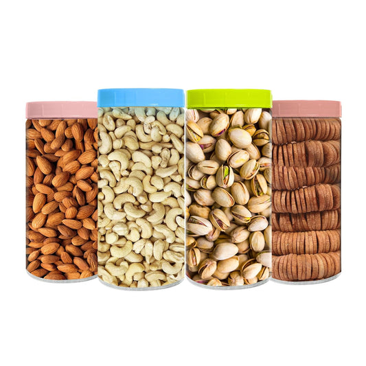 4 KG Dry Fruits and Nuts Combo of Healthy Fresh Cashews Almonds Pistachios Figs Nutritious Badam Kaju Pista Anjeer