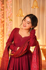 Silk Kurta Set – With Palazzo & Organza Dupatta