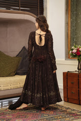Elegant Georgette Embroidered Kurta Set with Cotton Pants & Georgette Dupatta