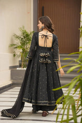 Maslin Digital Print Kurta Set with Lace Border Dupatta