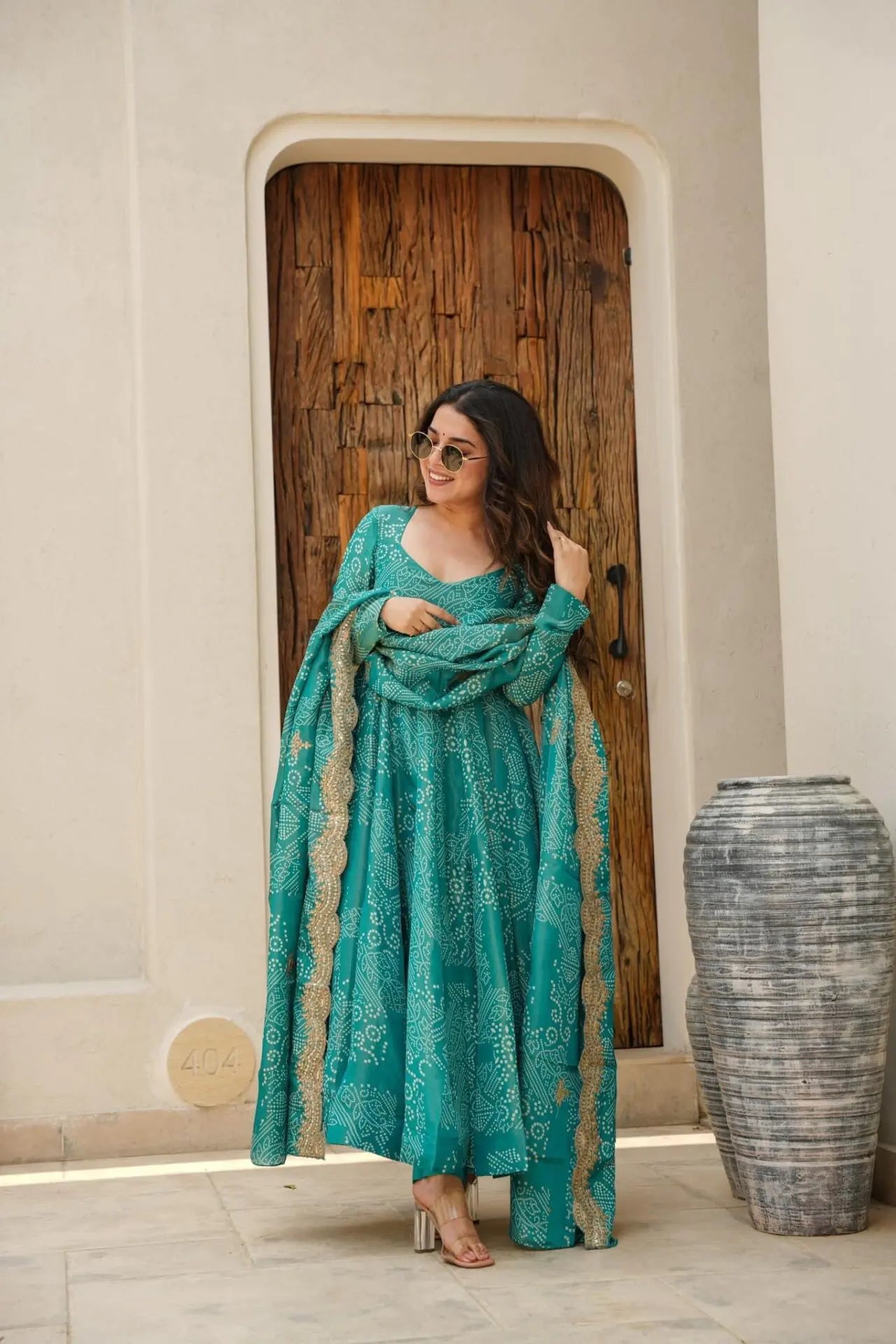 Elegant Maslin Kurta Set with Dupatta & Cotton Pants