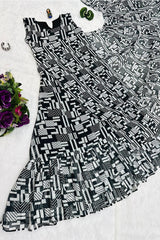 Georgette Gown Saree