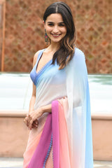 Multi Color Georgette Saree