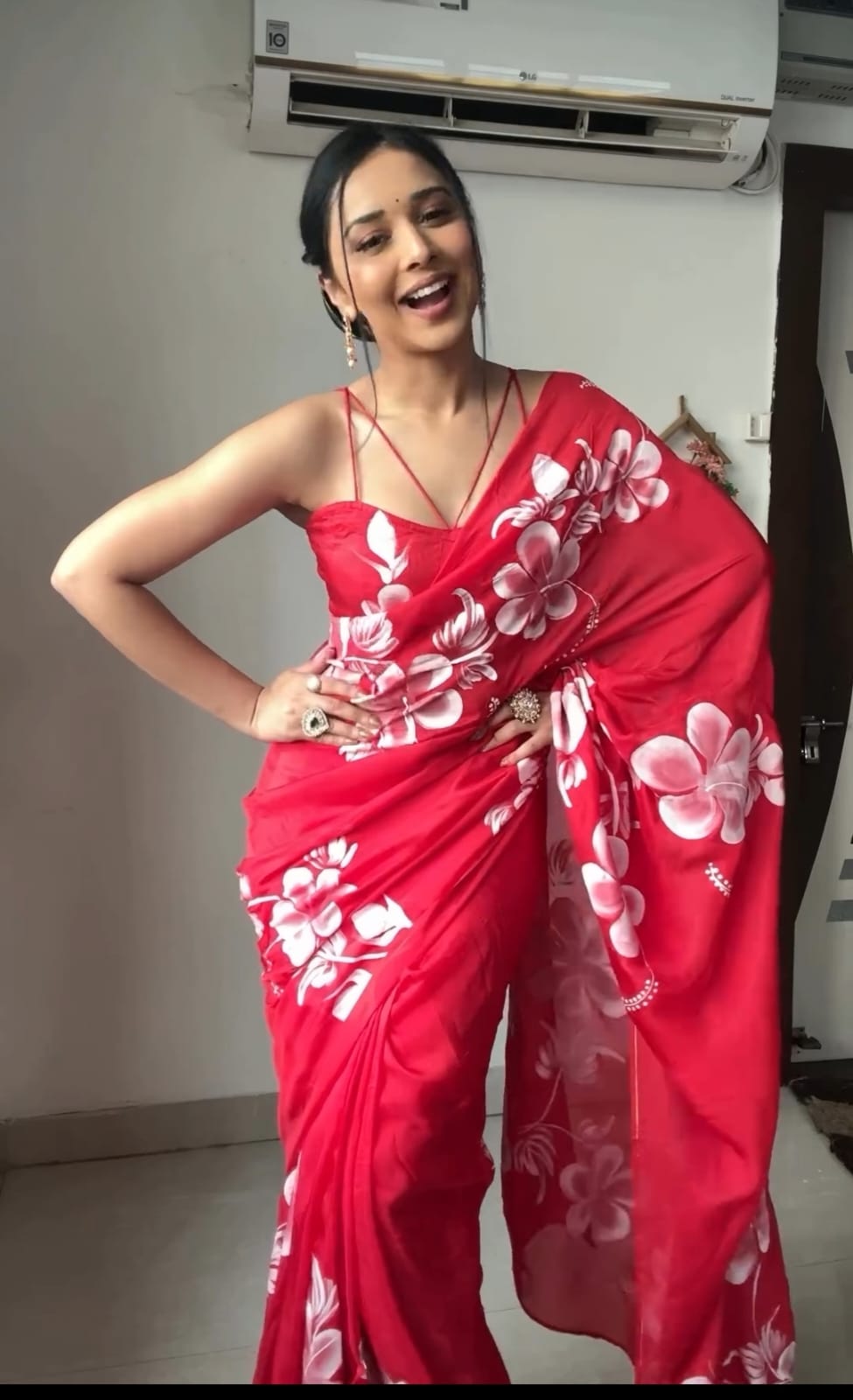 Flattering  Georgette Saree