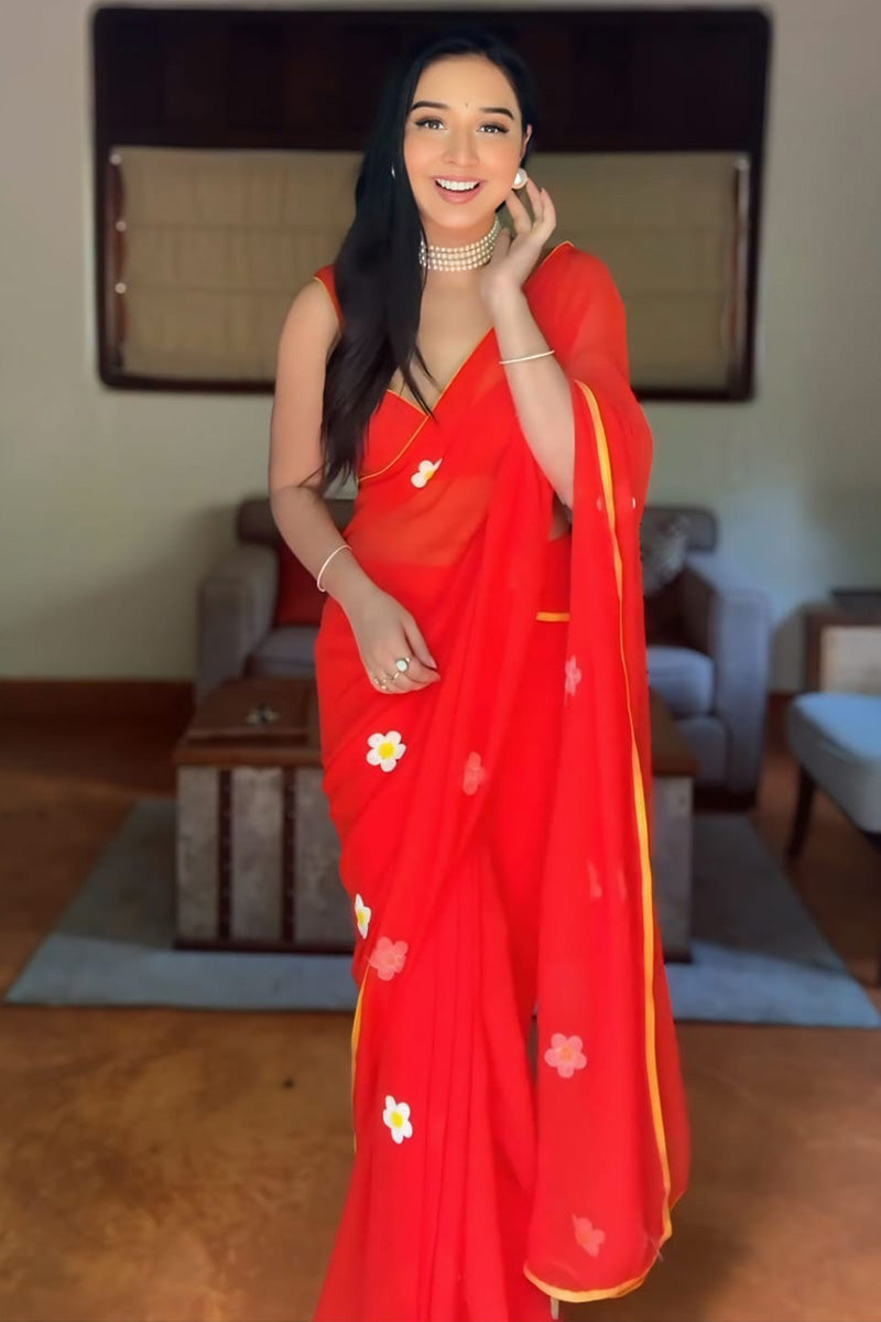 Introducing Our Exquisite Ready To Wear Silk Saree