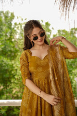 Maslin Kurta Set with Cotton Pants & Dupatta