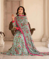 Georgette Embroidered Kurta Set with Dupatta