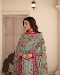 Georgette Embroidered Kurta Set with Dupatta