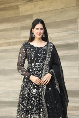 Elegant Georgette Embroidered Kurta