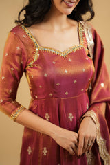 Cosmo Fabric Kurta Set with Fancy Neck and Full Sleeves
