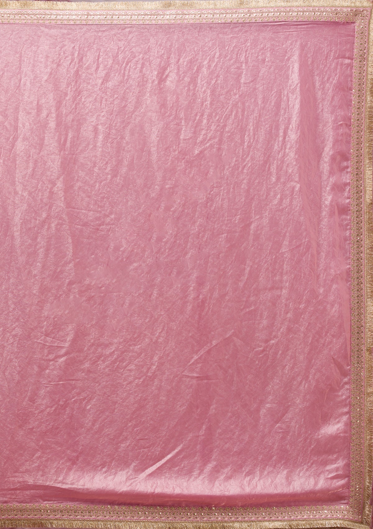 Pink Tissue Saree with Intricate Threadwork Embroidery – Elegant Festive Wear